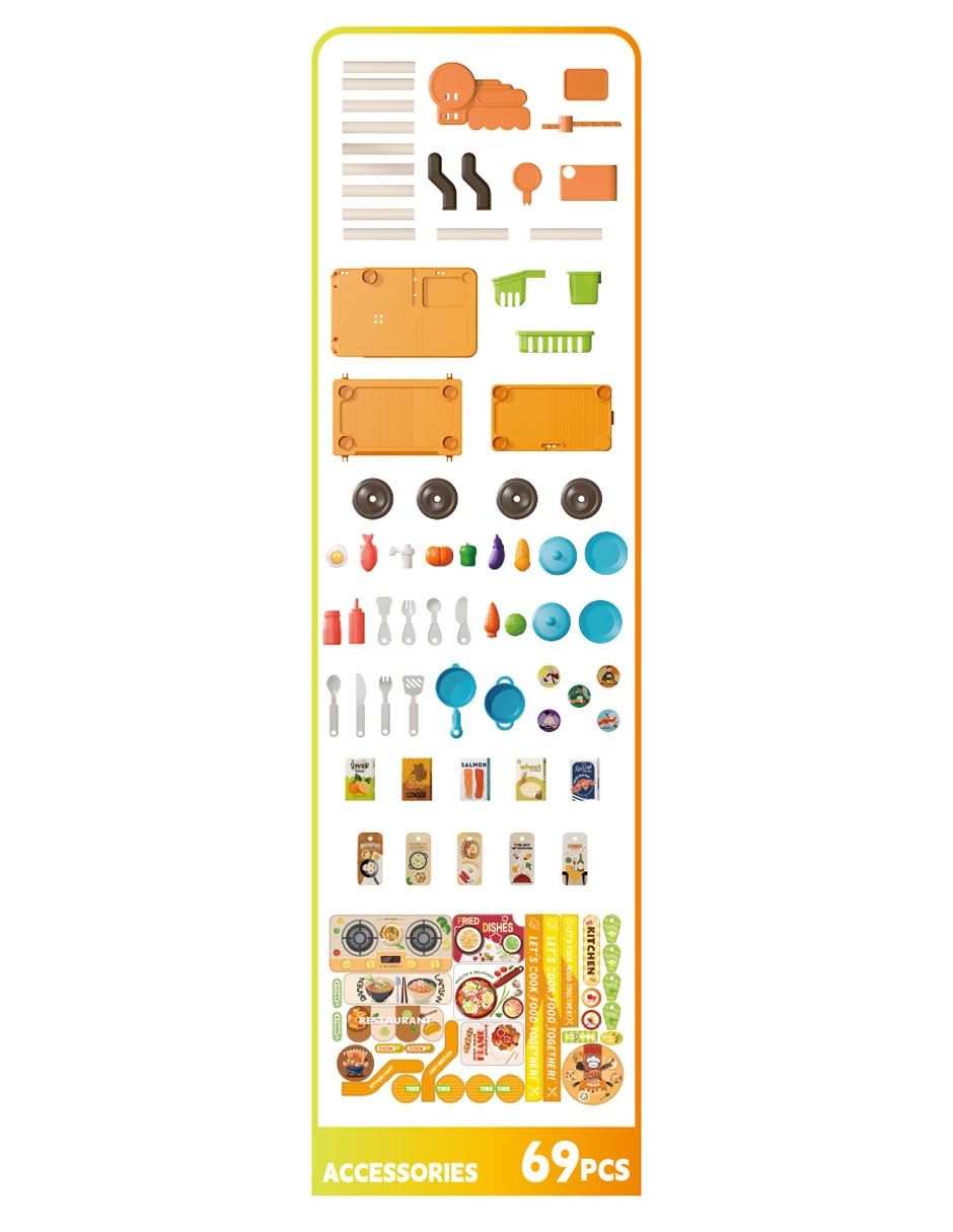 Estación móvil de cocina Funtopia juego de rol para niños