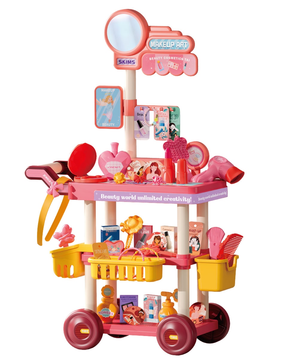 Estación móvil de belleza juego de rol para niños