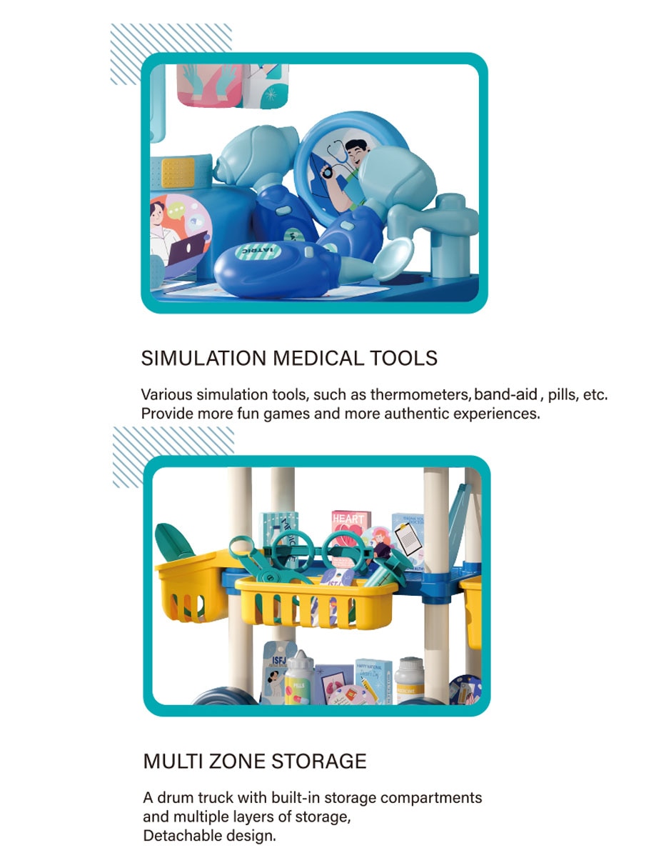 Estación médica móvil Funtopia juego de rol para niños