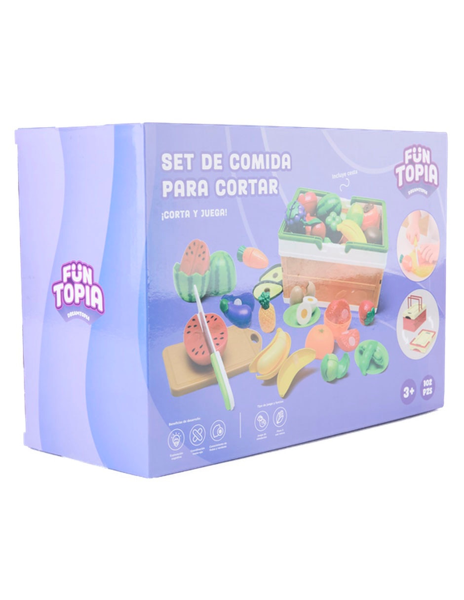 Set De Comida Para Cortar Funtopia Juego De Rol Para Niños