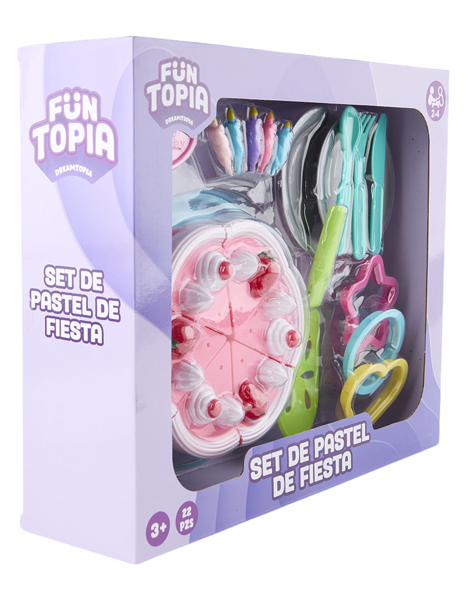 Set De Pastel De Fiesta Funtopia Juego De Rol Para Niños