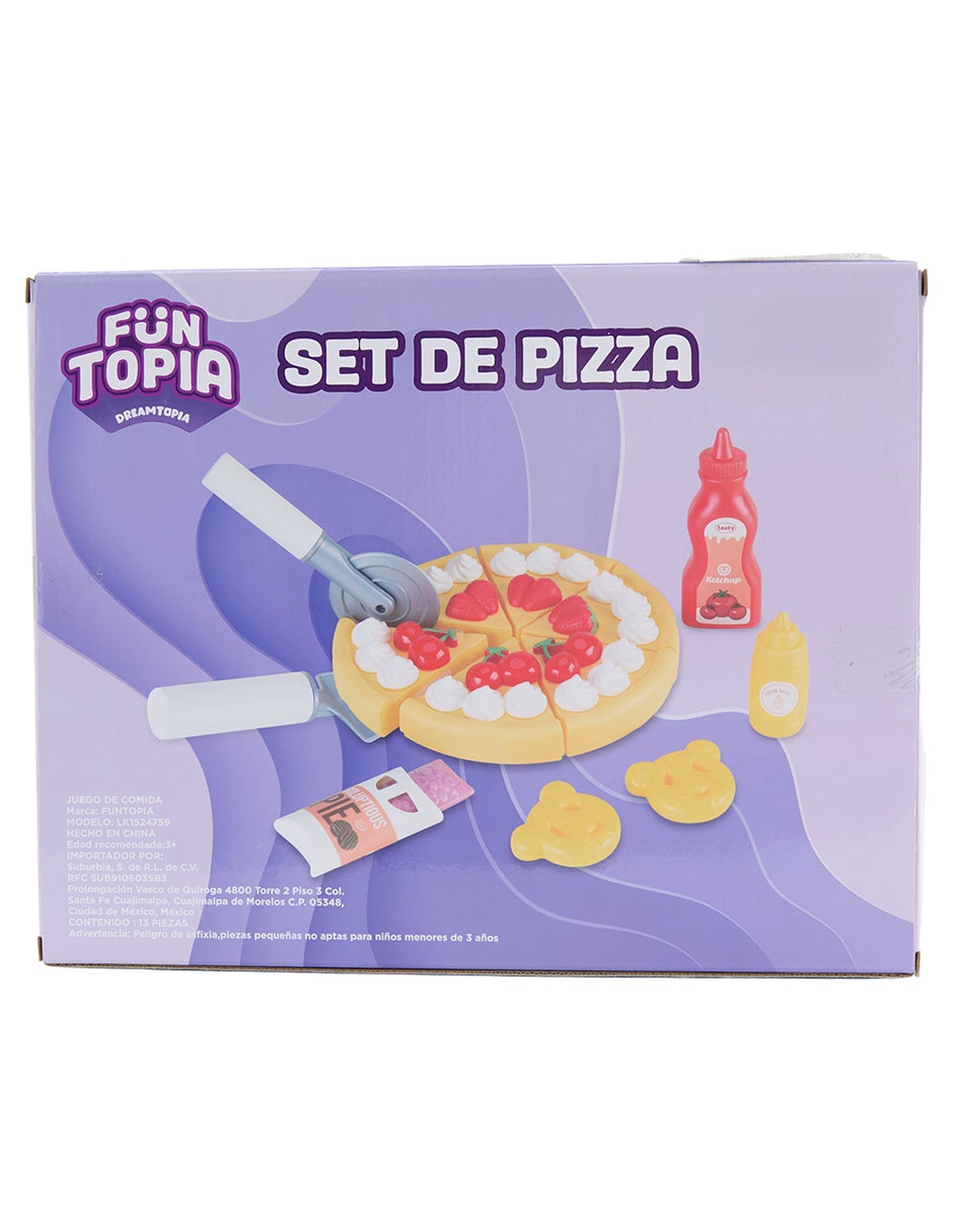 Set de pizza juego de rol para niños 3