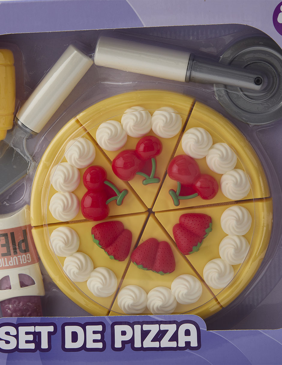 Set de pizza juego de rol para niños 4
