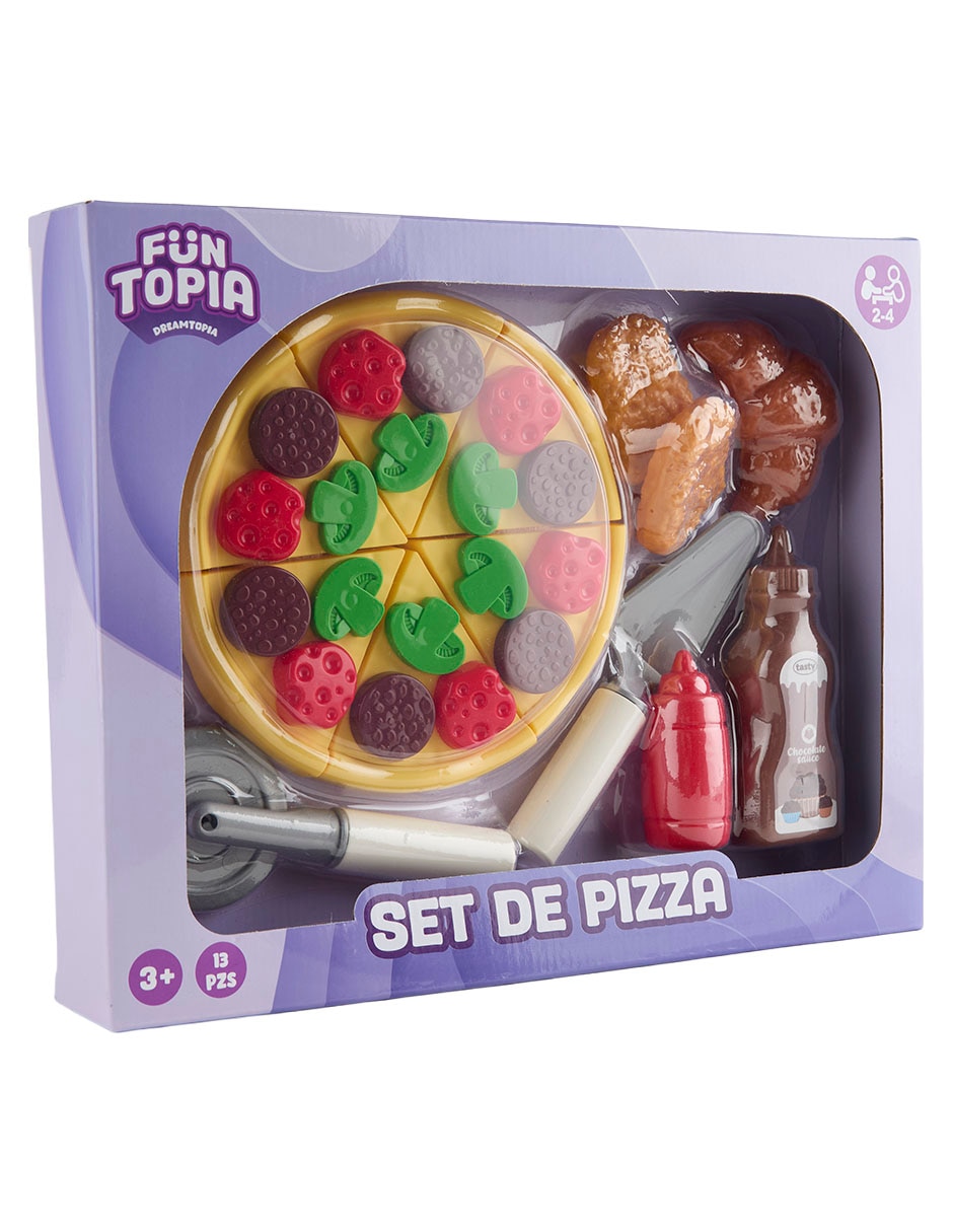 Set De Pizza Funtopia Juego De Rol Para Niños