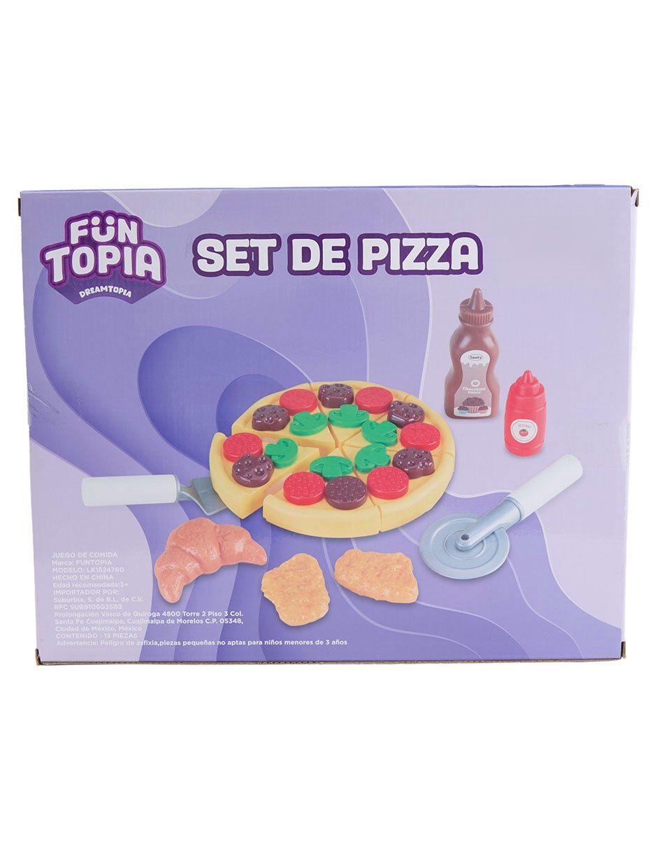 Set De Pizza Funtopia Juego De Rol Para Niños