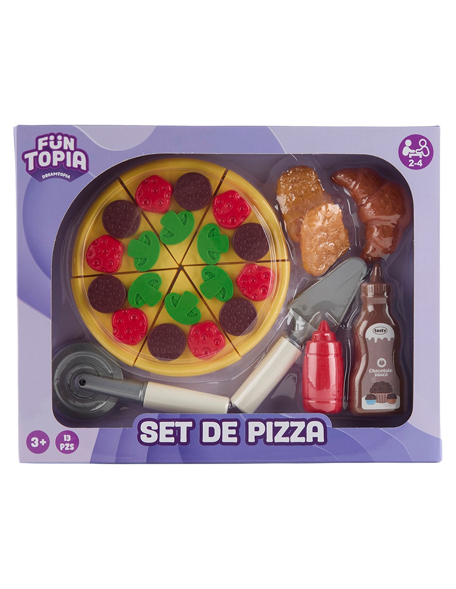 Set De Pizza Juego De Rol Para Niños