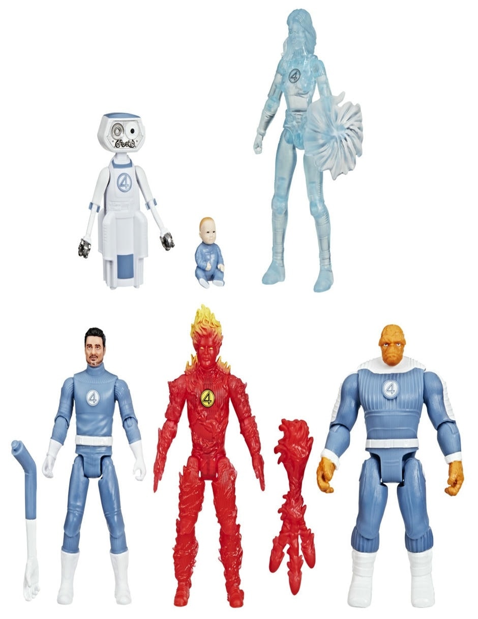 Set figuras acción articulada Los 4 Fantásticos: Primeros Pasos Fans