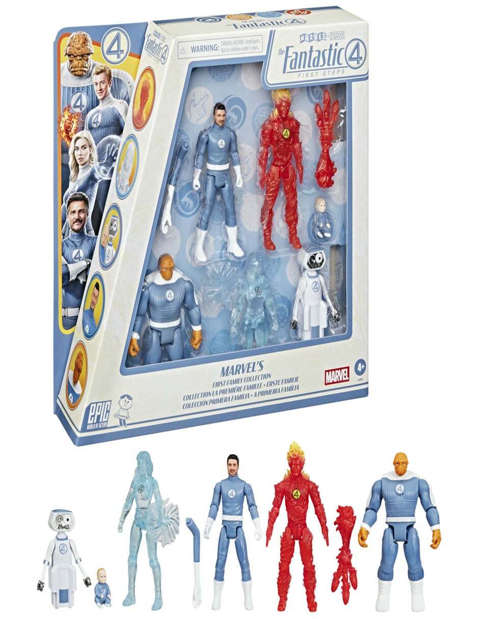 Set figuras acción articulada Los 4 Fantásticos: Primeros Pasos Fans