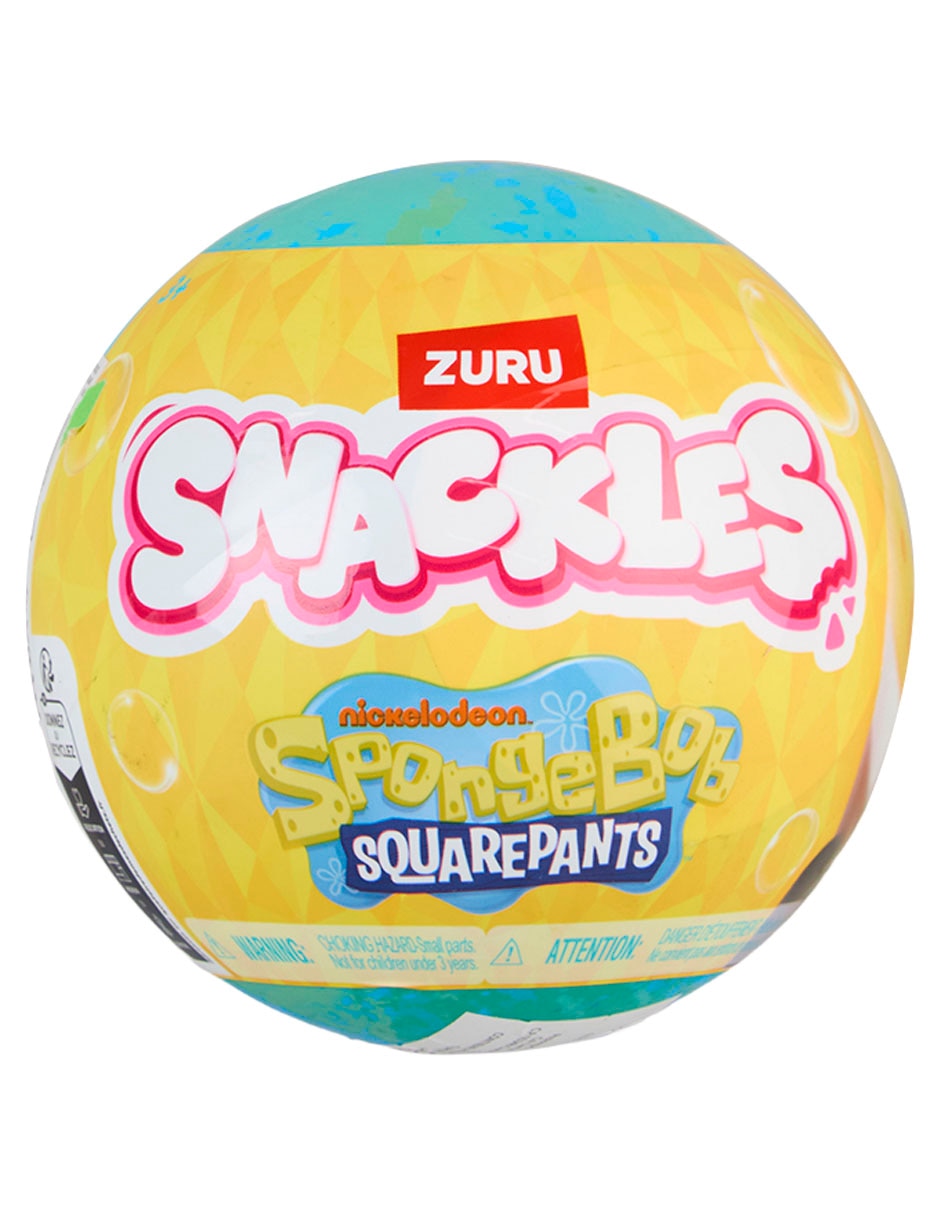 Figura Sorpresa De Bob Esponja Snackles De 11 Cm