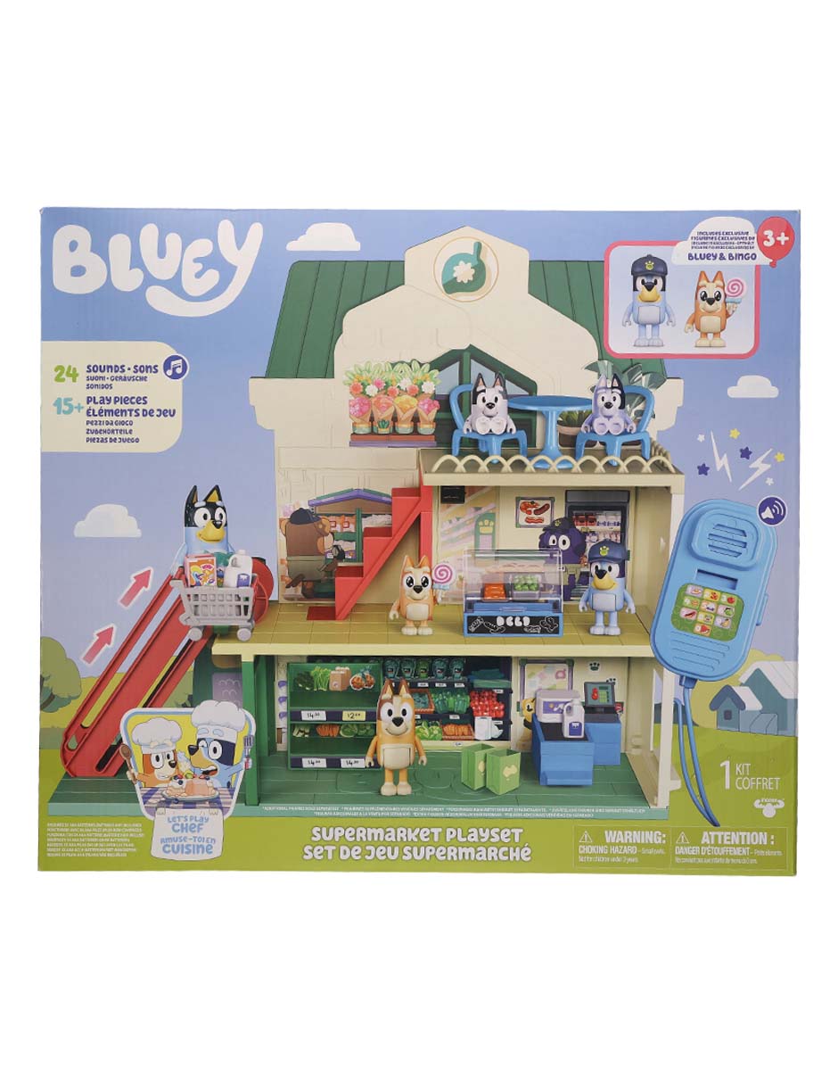 Casa de muñecas Bluey Supermercado Chef Bluey
