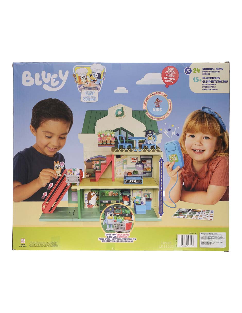 Casa de muñecas Bluey Supermercado Chef Bluey