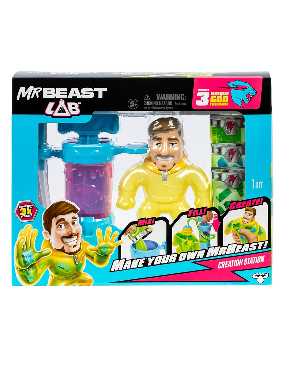 Figura de acción Mr Beast Lab Mr. Beast elástico