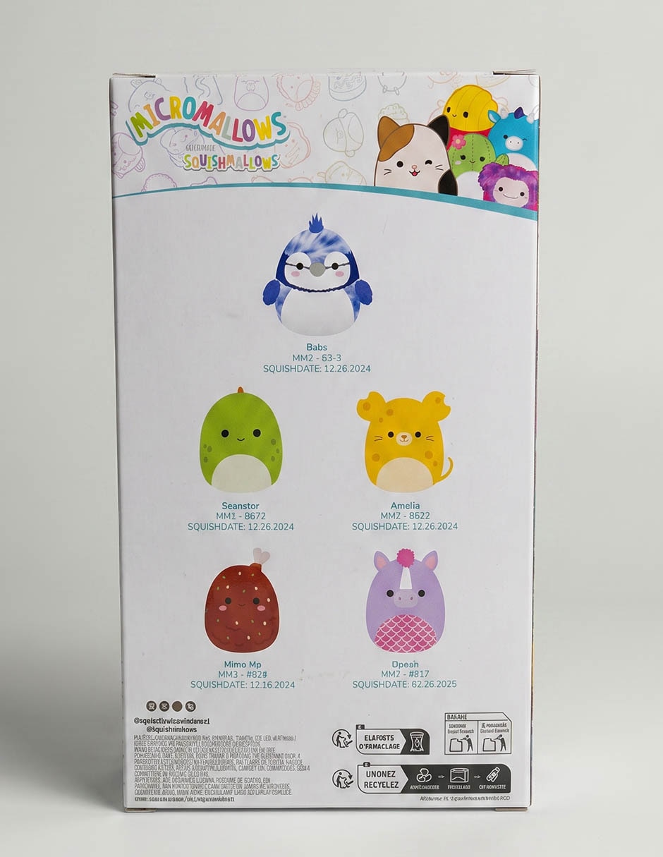 Peluche De Animal Squismallows De 6 Cm