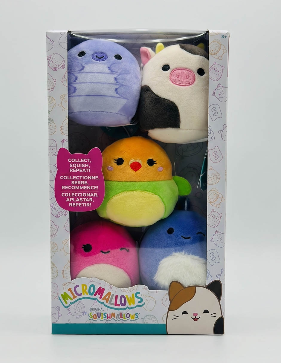 Set de peluches de Micromallows Squishmallows de 7 cm