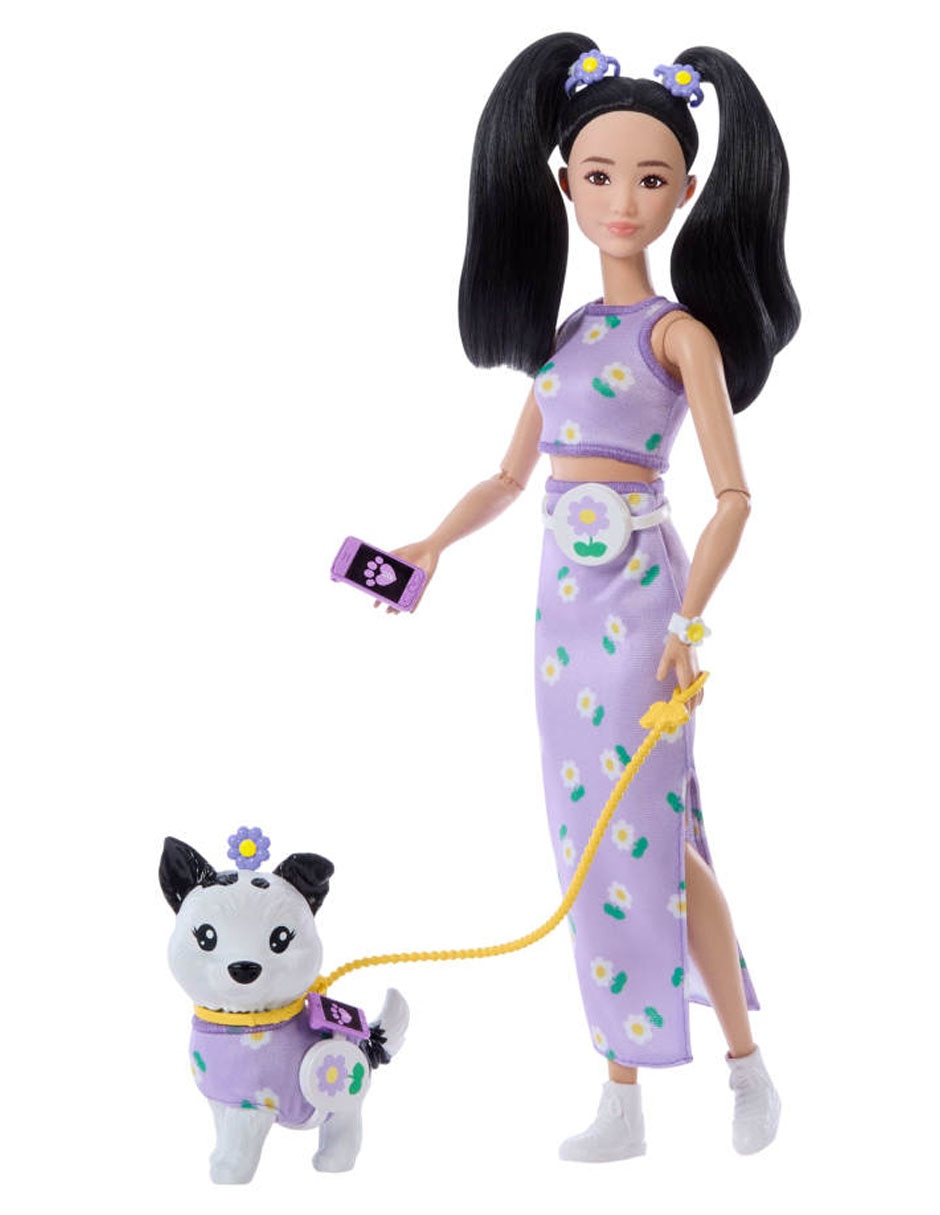 Muñeca fashion Barbie Barbie Looks Iguales Renee y Perrito