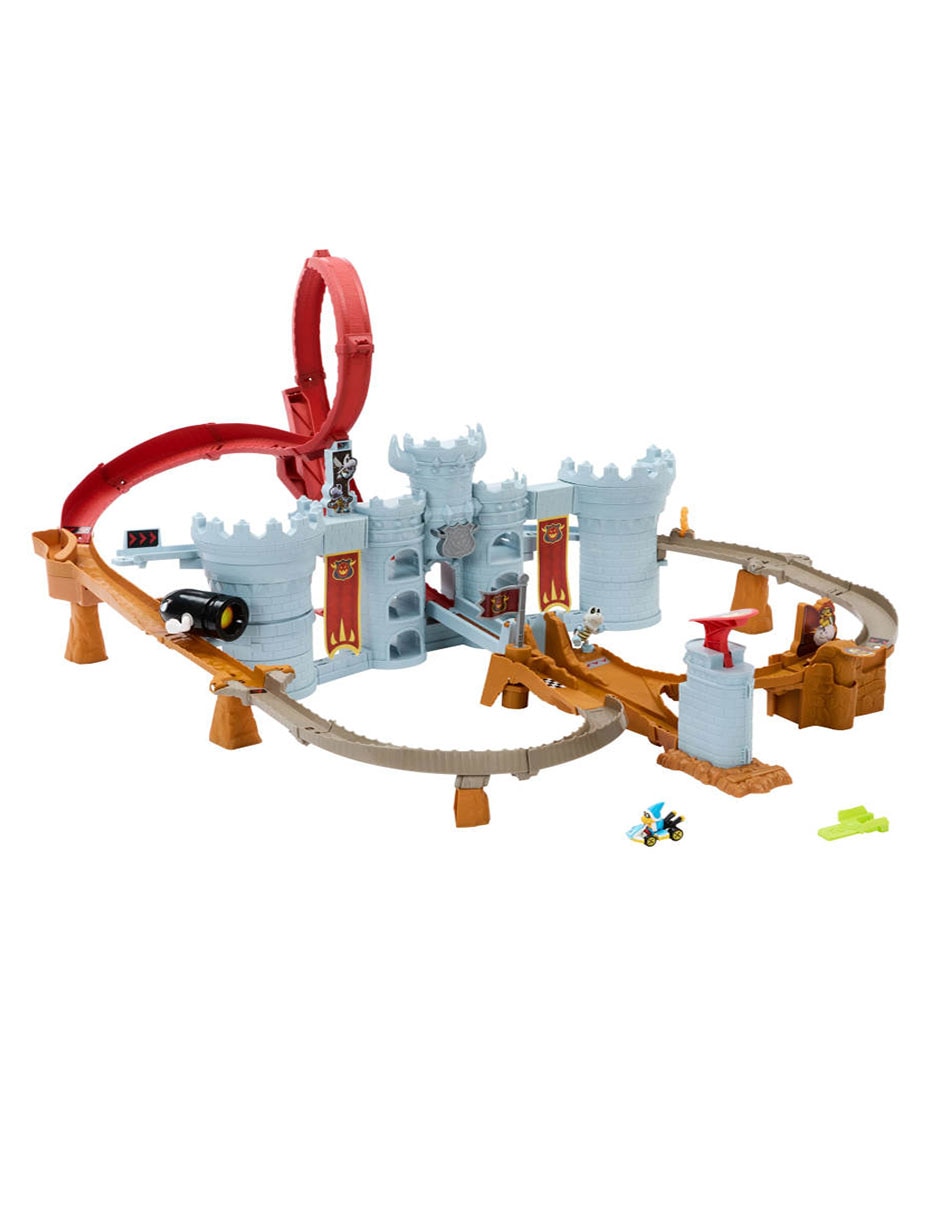 Pista armable Hot Wheels Castillo Bowser Mario Kart