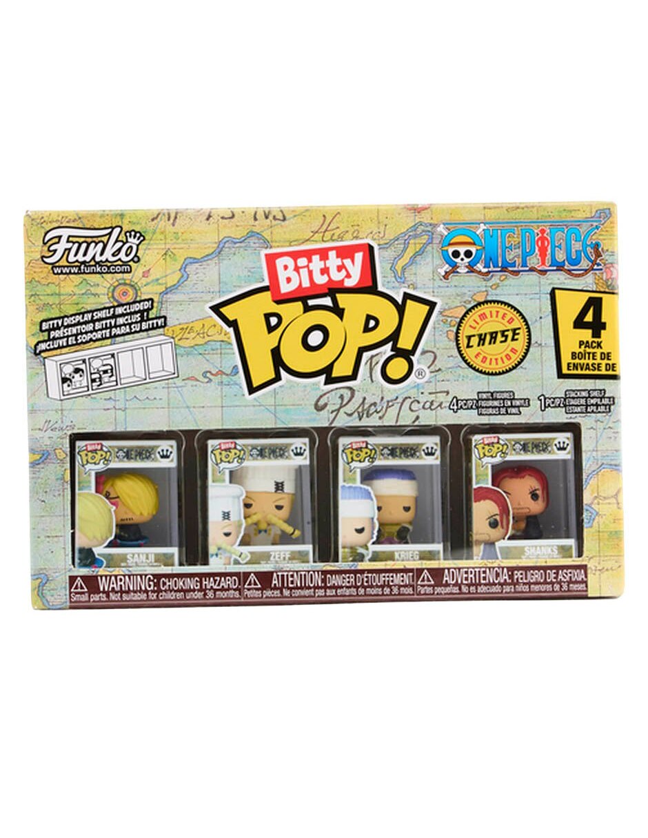 Set POP! One Piece Sanji, Zeff, Krieg y Shanks