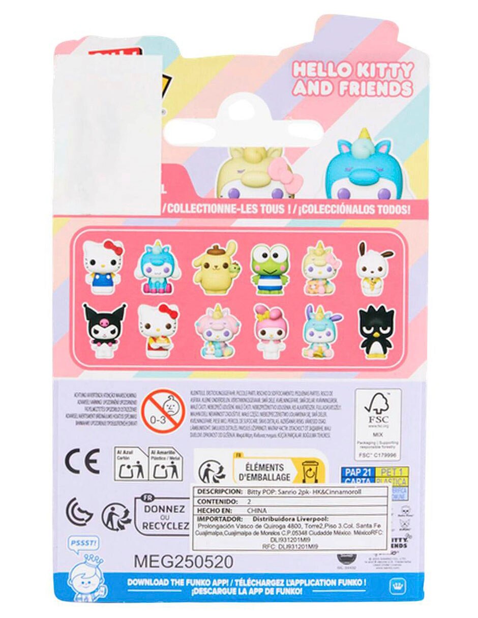 Set POP! Hello Kitty and Friends Hello Kitty y Cinnamoroll 2