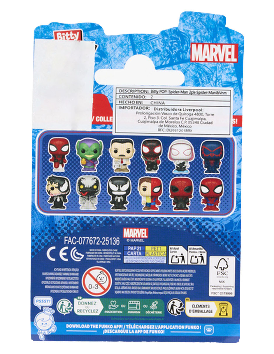 POP! Marvel Spider man y Venom 3