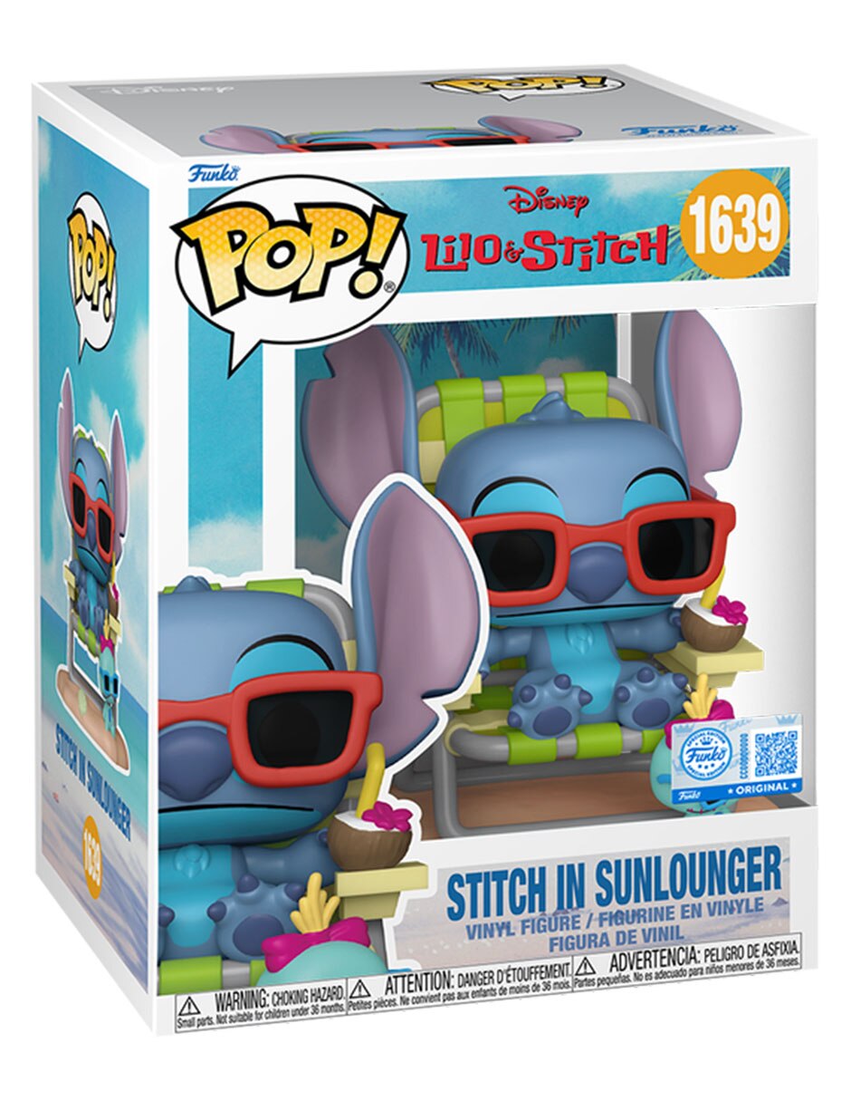 funko pop! Lilo y stitch stitch in sunlounger 2