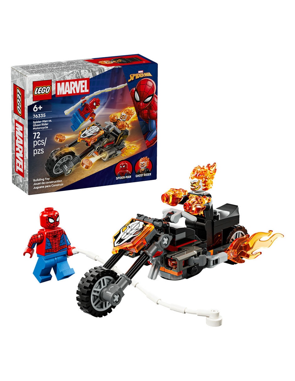 Lego Spider-Man vs. Ghost Rider en motocicleta 76335 Marvel 1