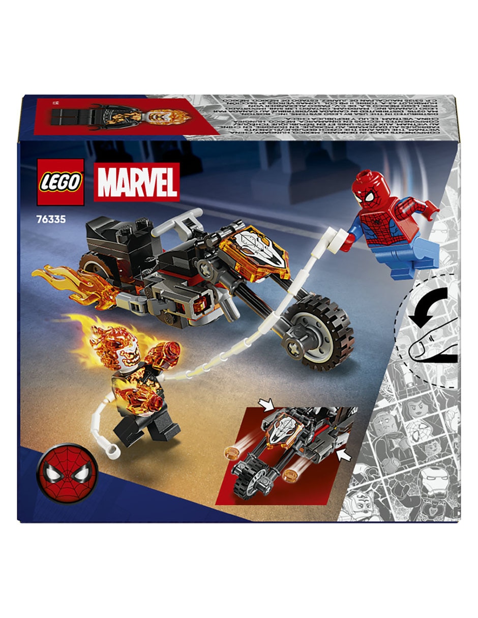 Lego Spider-Man vs. Ghost Rider en motocicleta 76335 Marvel 10