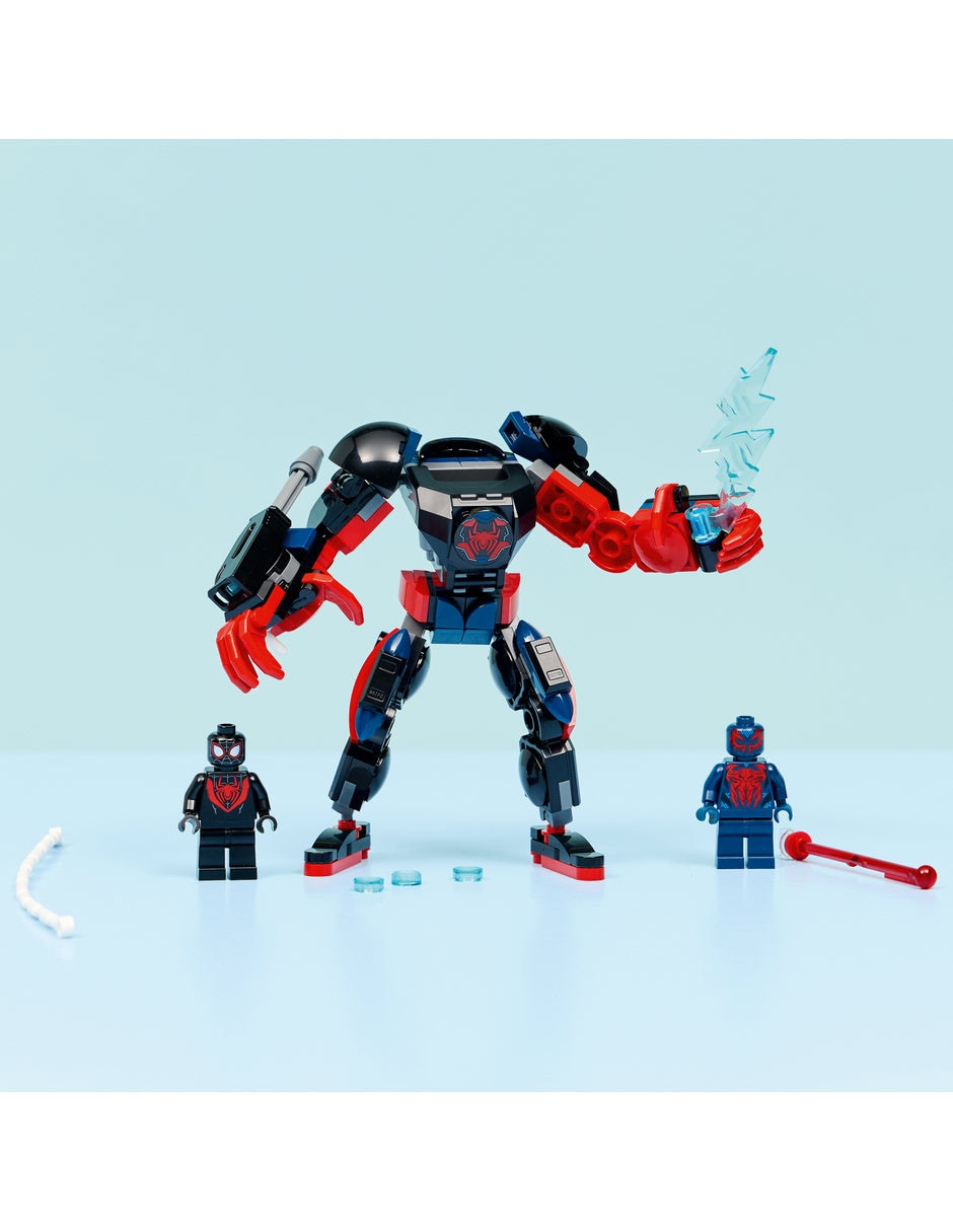 Juguete de construcción Lego Marvel Armadura Robótica de Miles Morales vs. Spider-Man 2099 76337