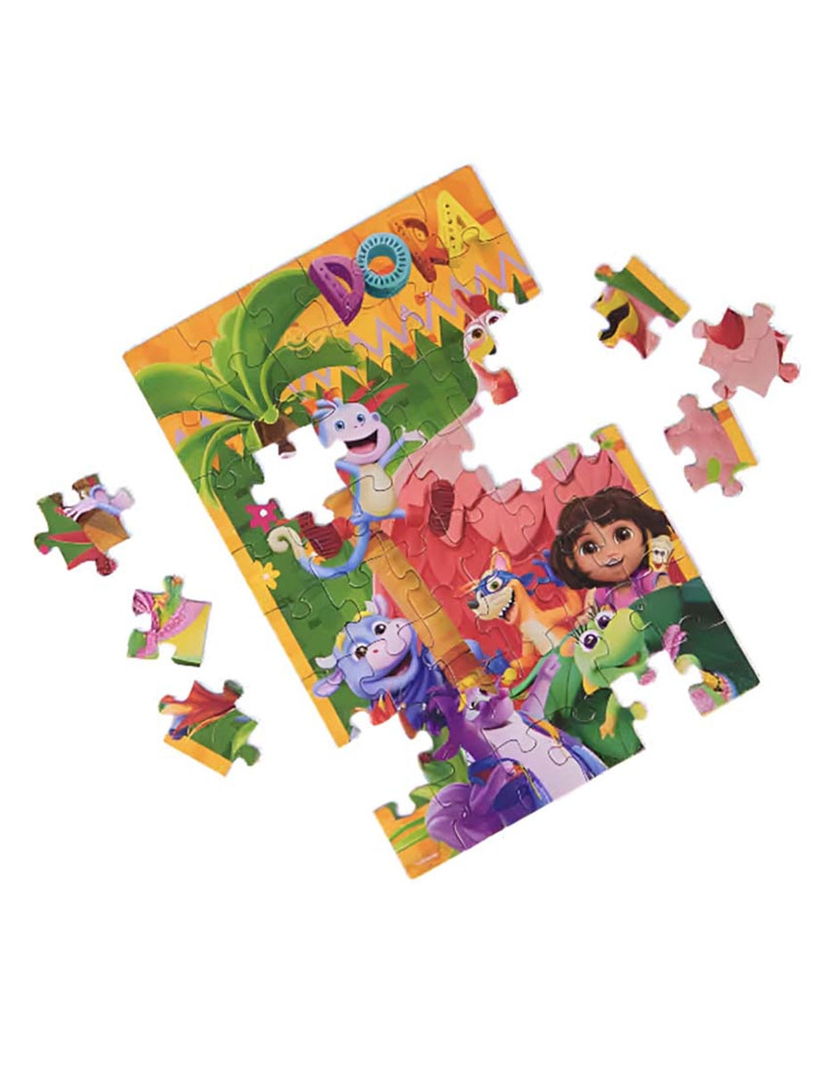 Set rompecabezas Dora la Exploradora: Mochila 3 en 1 Spinmaster 3 piezas