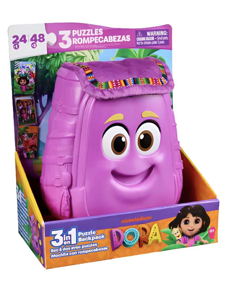 Set rompecabezas Dora la Exploradora: Mochila 3 en 1 3 piezas