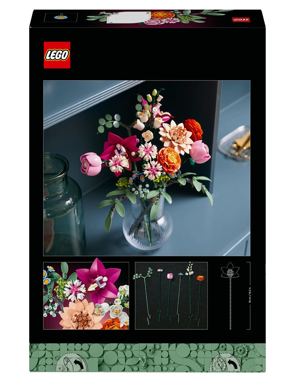 Lego Botanicals Ramo de Flores Fantasía en Rosa 10342