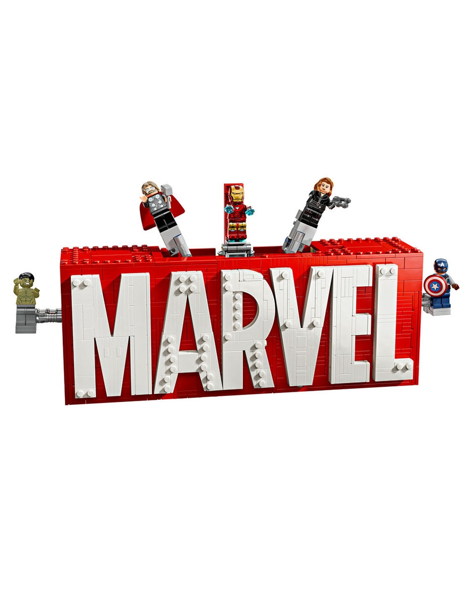 Lego Infinity Saga Logotipo MARVEL y Minifiguras 76313