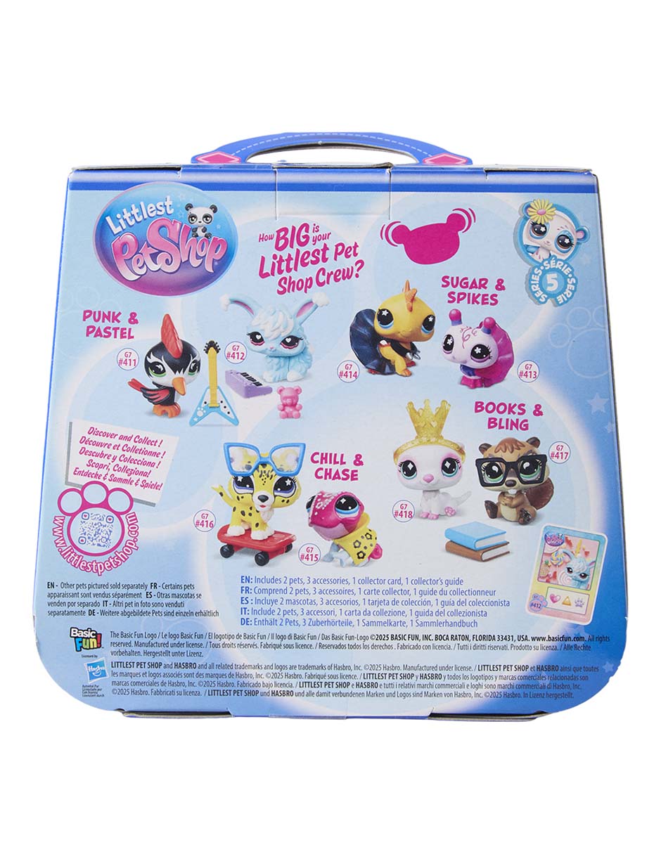 Set Figuras De Animales Littlest Pet Shop Bandai Serie 5 Punk Y Pastel