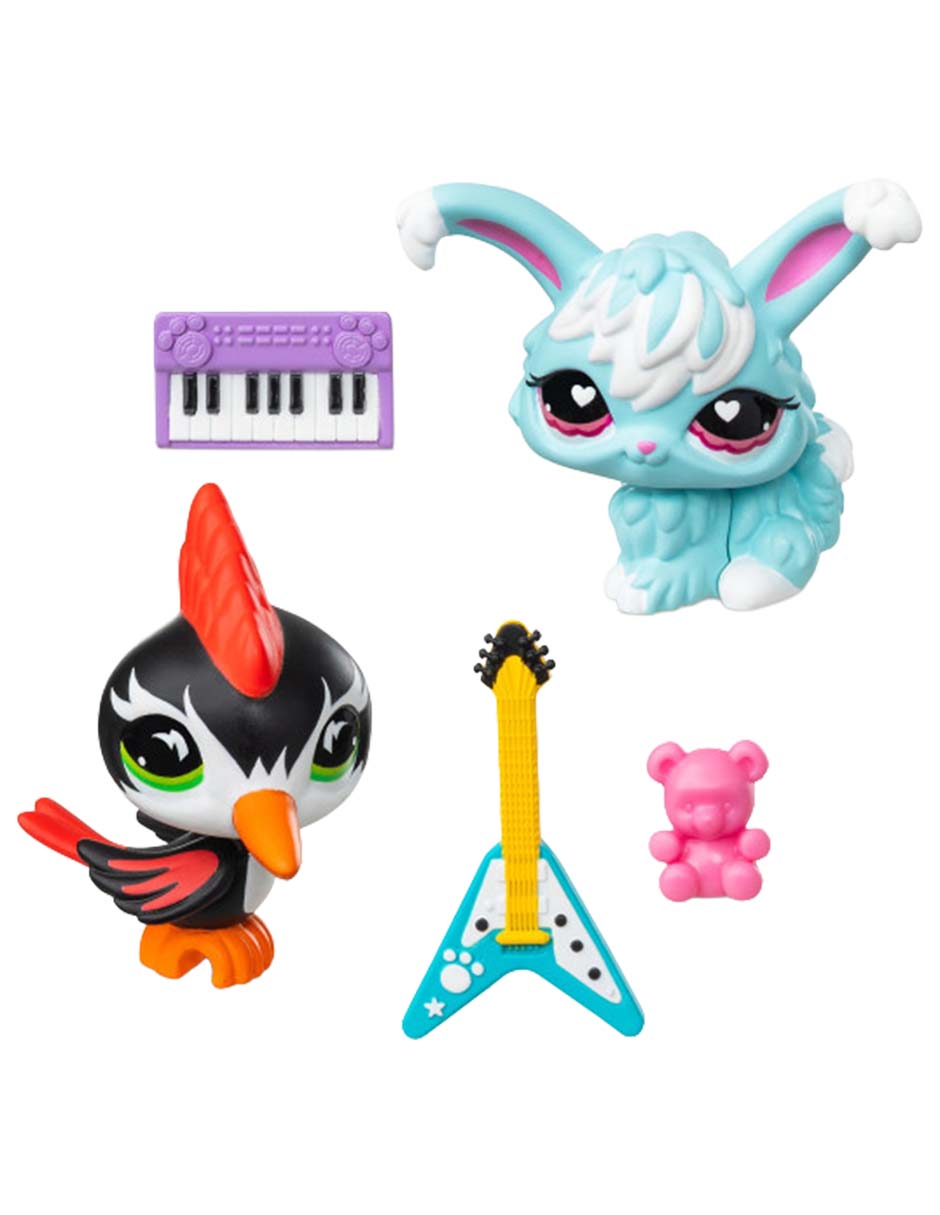 Set Figuras De Animales Littlest Pet Shop Bandai Serie 5 Punk Y Pastel