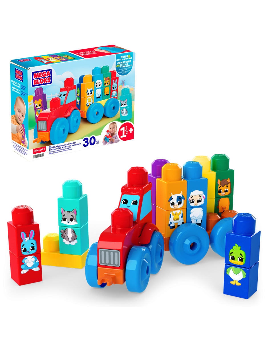 Mega Bloks Tractor de Animalitos JKG33