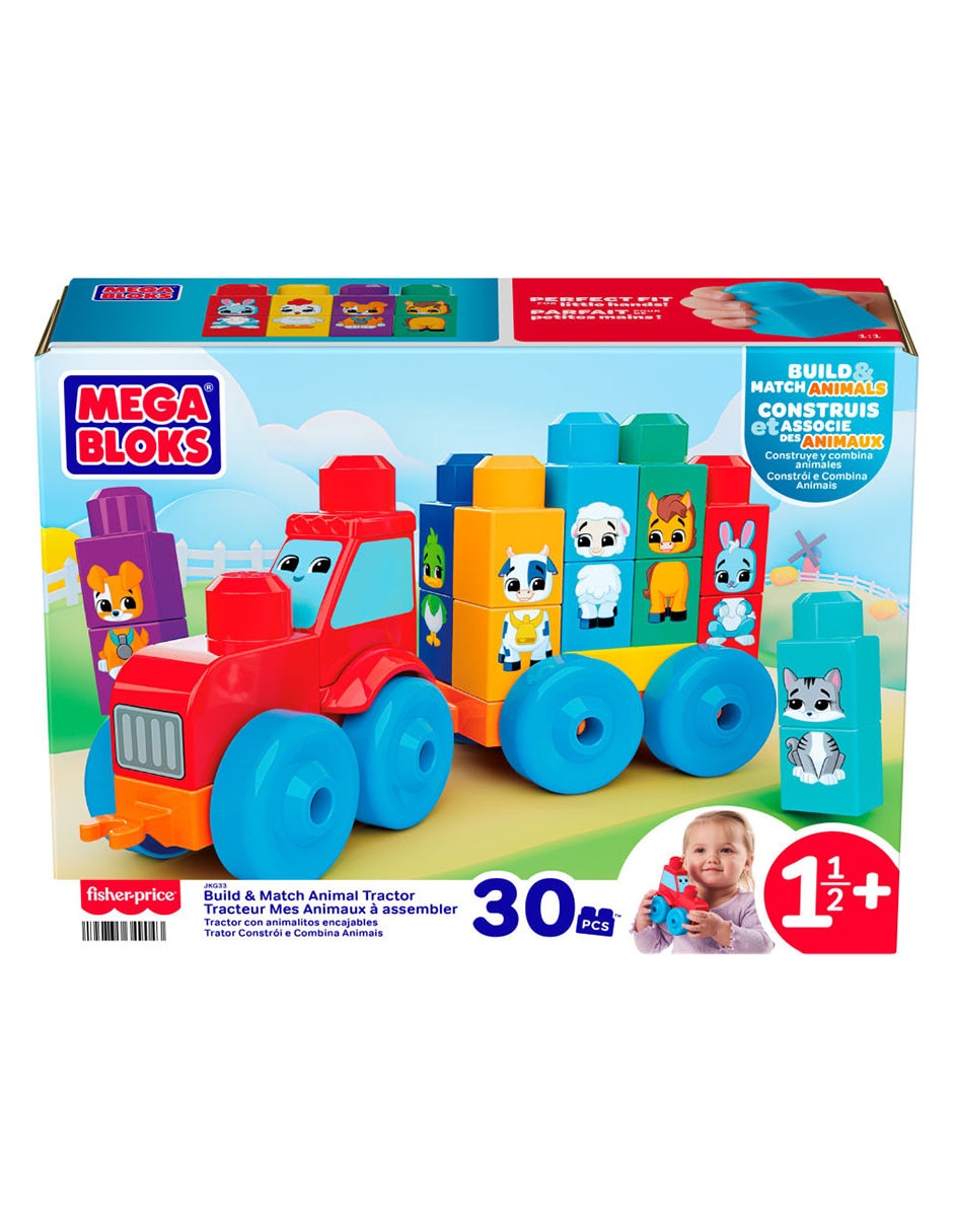 Mega Bloks Tractor de Animalitos JKG33