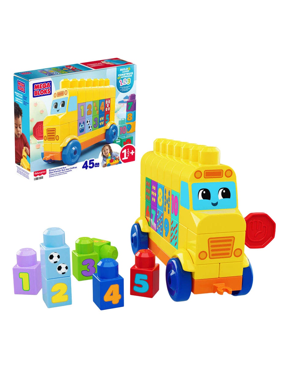 Set construcción Autobús Arma y Cuenta JKG34 Fisher Price 1