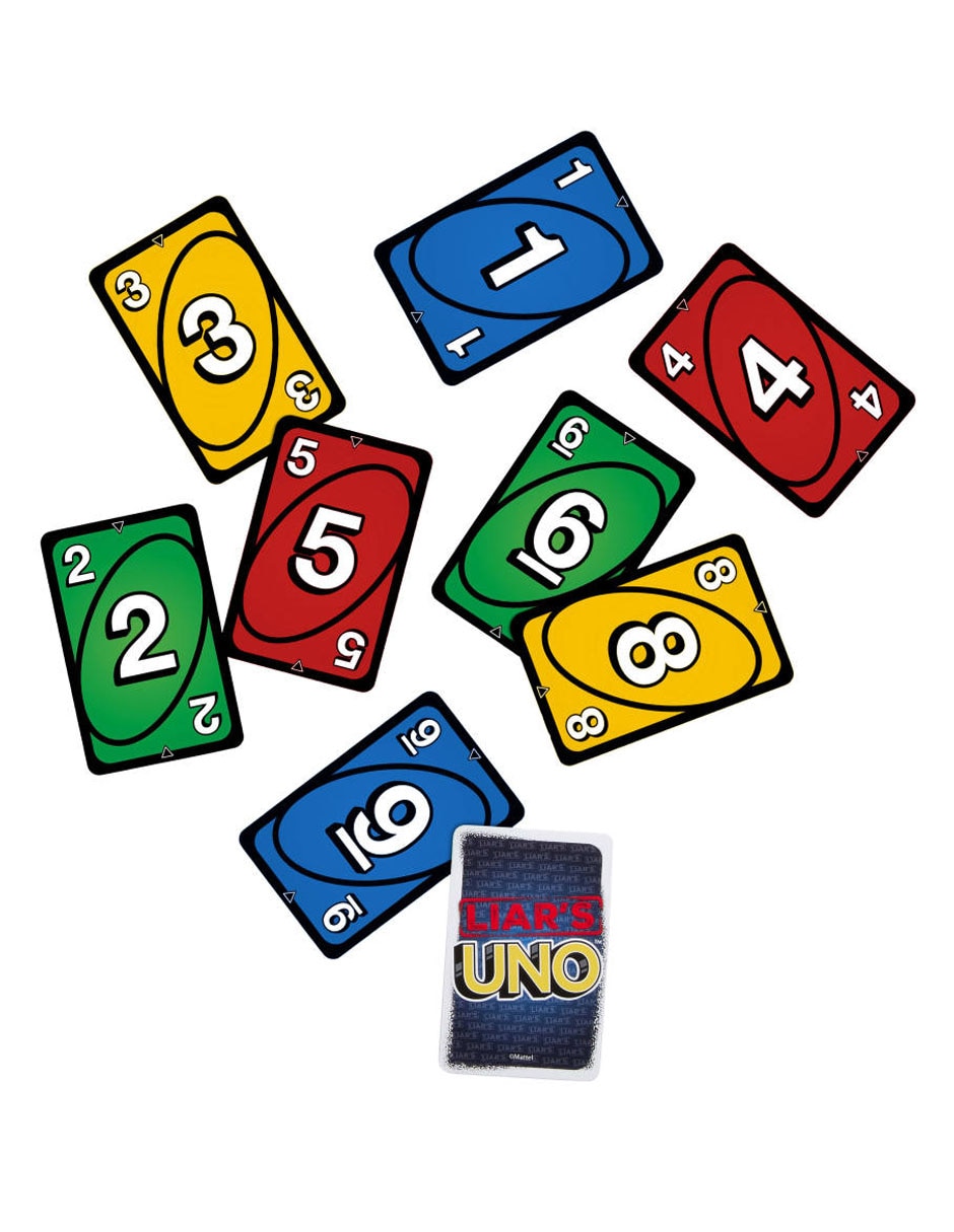 Uno Liar's juego de mesa Mattel