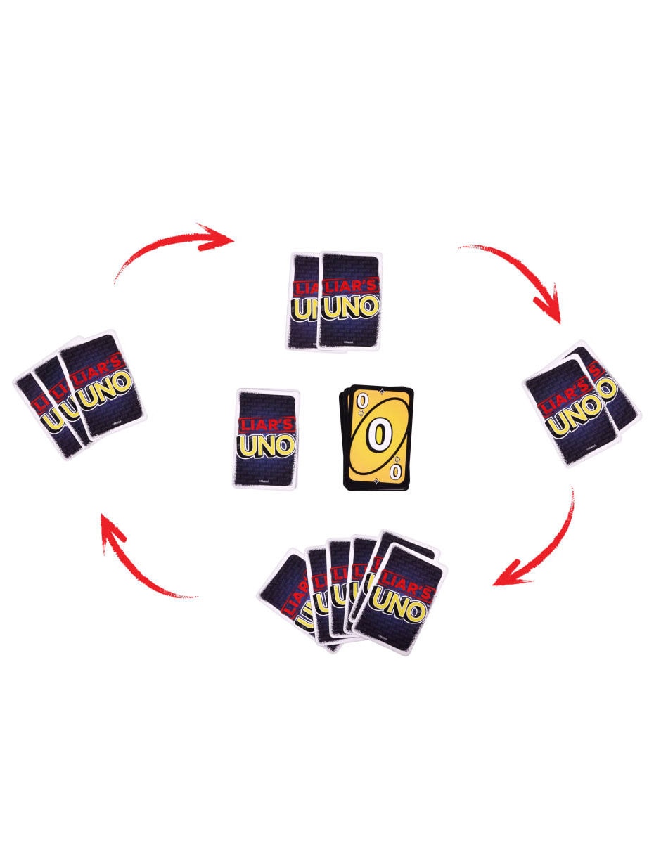 Uno Liar's juego de mesa Mattel
