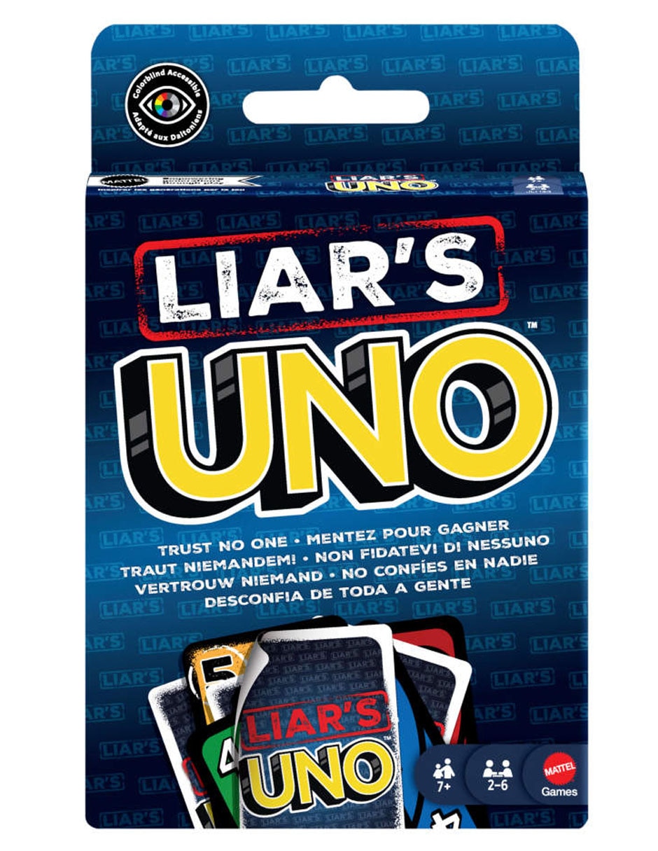 Uno Liar's juego de mesa Mattel