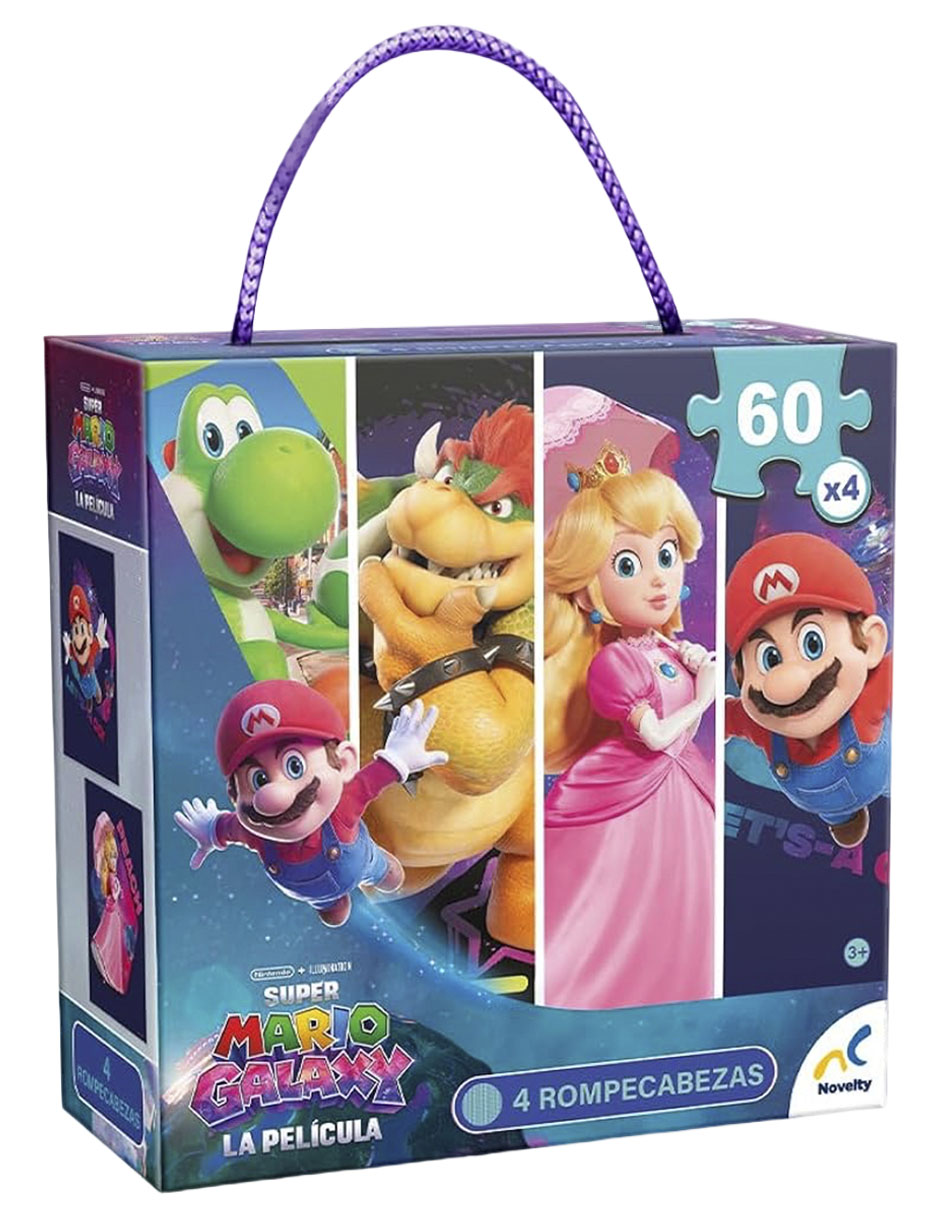 4 Rompecabezas Super Mario Galaxy Novelty