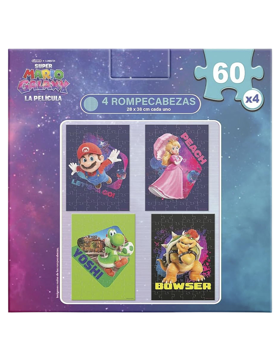 4 Rompecabezas Super Mario Galaxy Novelty