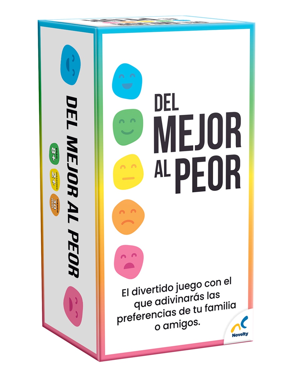 Juego de cartas del mejor al peor Novelty Juegos de Mesa