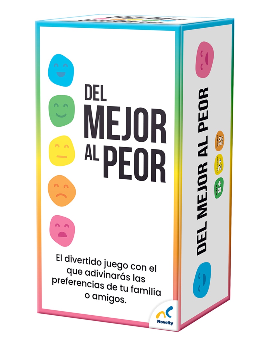 Juego de cartas del mejor al peor Novelty Juegos de Mesa