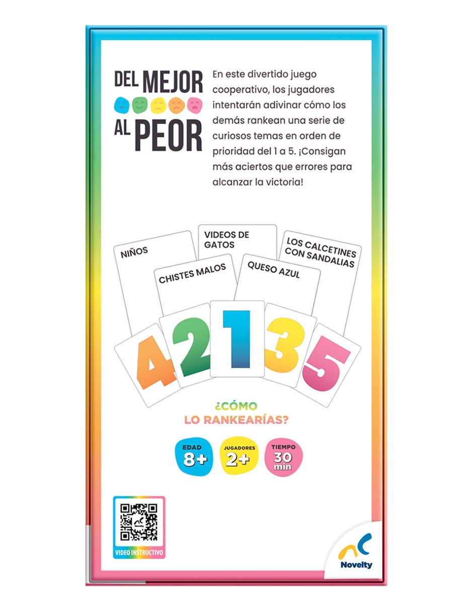 Juego de cartas del mejor al peor Juegos de Mesa Juego de cartas del mejor al peor Juegos de Mesa