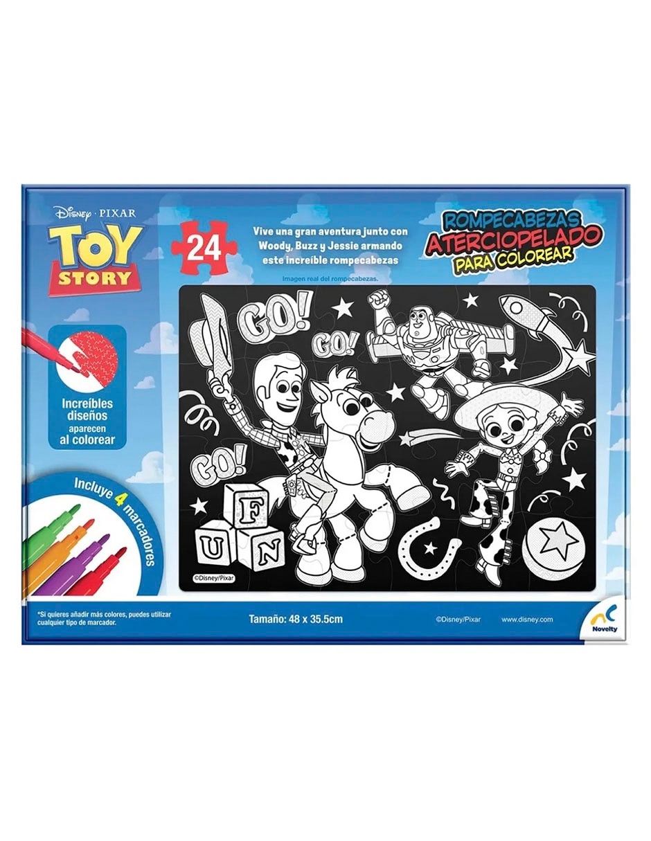 Rompecabezas Aterciopelado para Colorear Toy Story 4