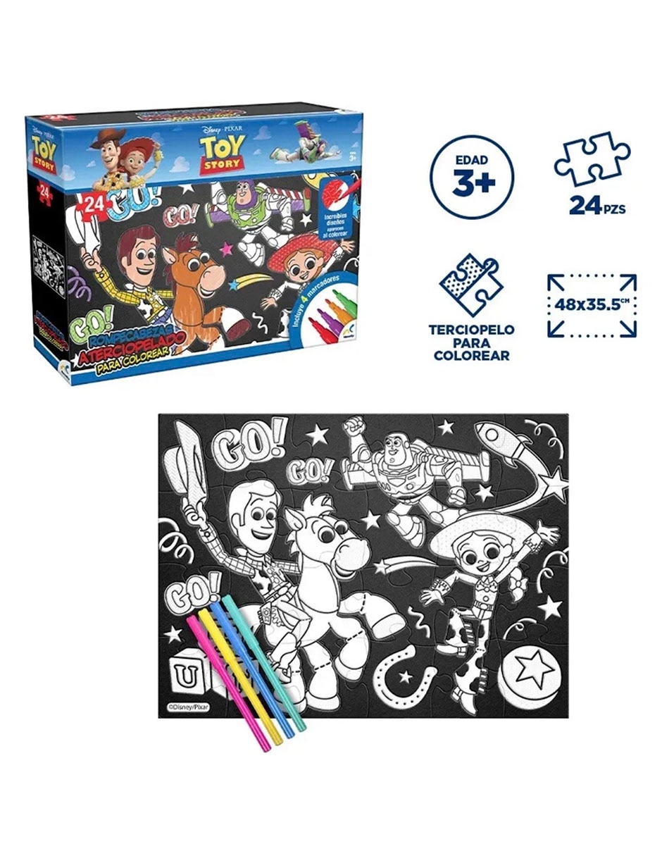 Rompecabezas Aterciopelado para Colorear Toy Story 5