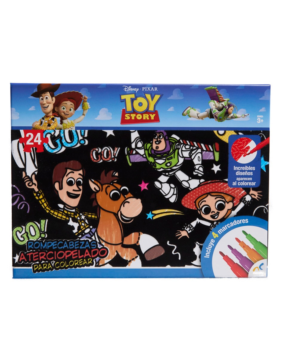 Rompecabezas Aterciopelado para Colorear Toy Story