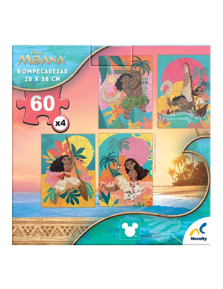 Rompecabezas Moana Rompecabezas 4 En 1 Moana 240 piezas 4