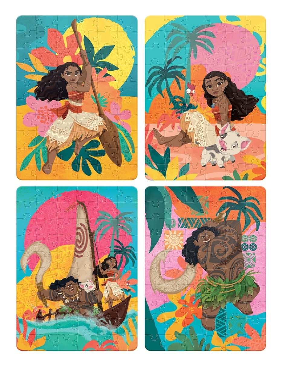 Rompecabezas Moana Rompecabezas 4 En 1 Moana 240 piezas 5