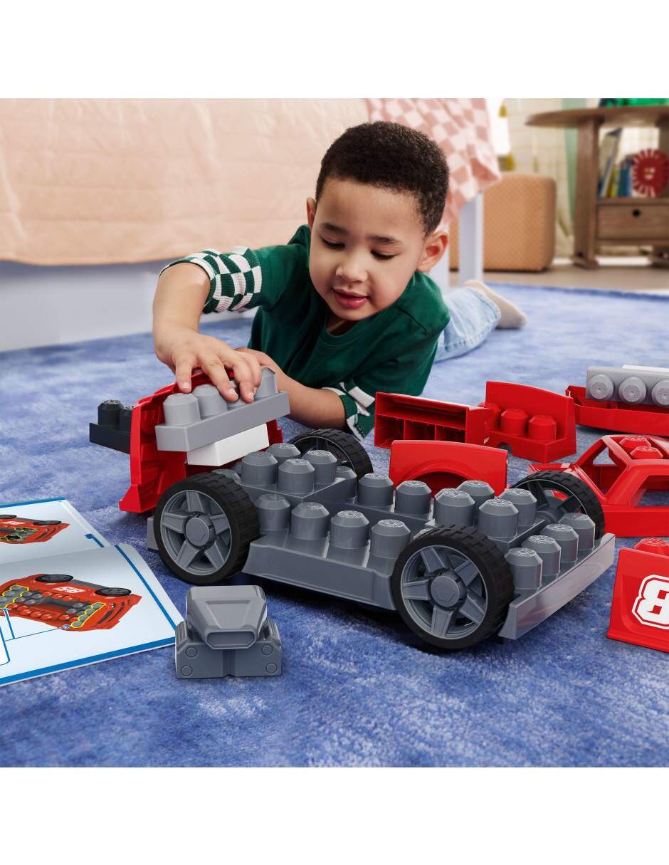 Mega Bloks Set De Construcción Build & Go Race Car JKG35 2